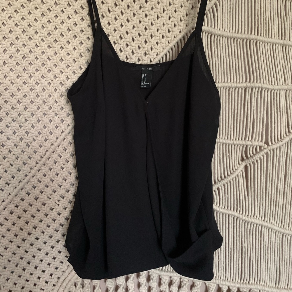 black tank top